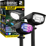 Bell & Howell Black Solar Powered 0.5 W LED Garden Light 2 pk