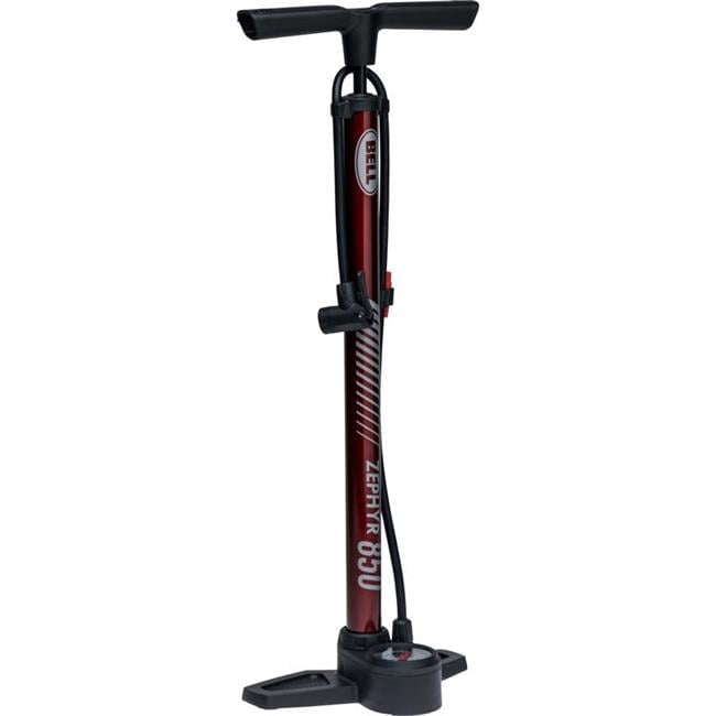 Bell Sports Zephyr 850 Steel Bicycle Floor Pump Maroon