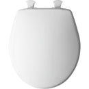 Bemis Round White Plastic Toilet Seat