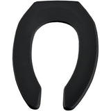 Bemis Elongated Black Plastic Toilet Seat