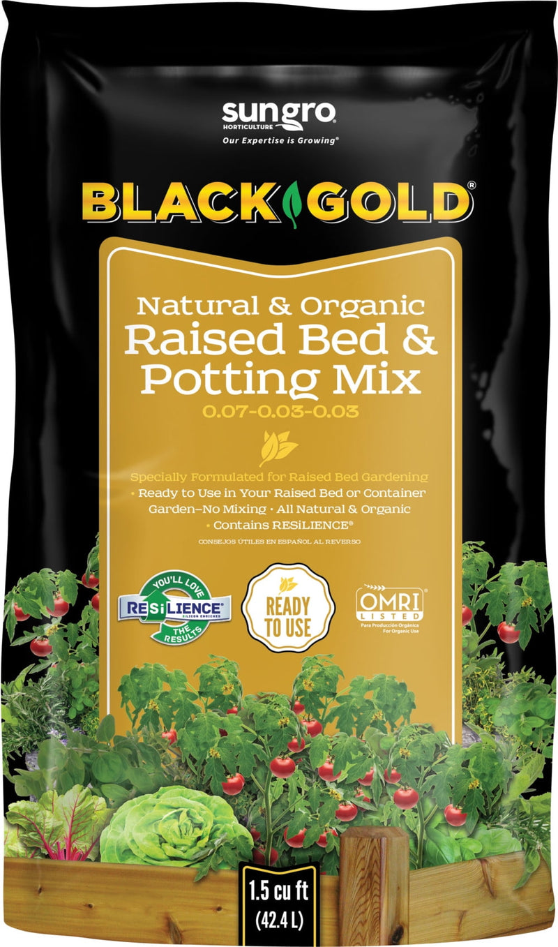 Black Gold Organic Flower and Vegetable Raised Bed Mix 1.5 cu ft