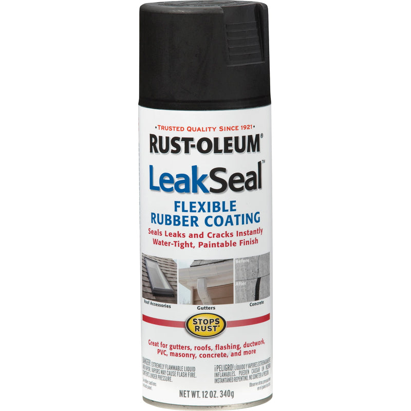 Rust-Oleum Black Leakseal Flexible Rubber Sealant 12 oz