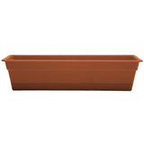 Bloem Dura Cotta 5.75 in. H X 24 in. W X 7.5 in. D Plastic Window Box Terracotta