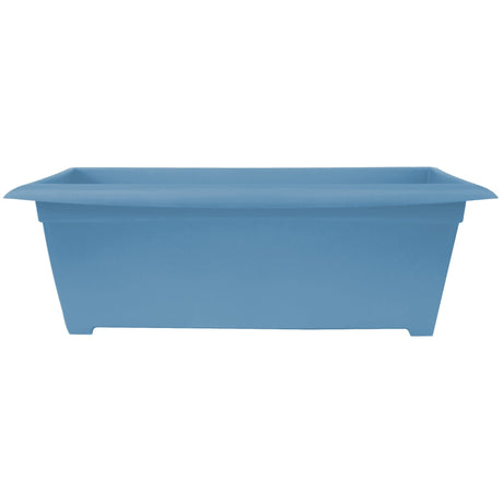 Bloem Dayton Ocean 9.5 in. H X 27 in. W X 11.75 in. D Resin Deck Planter Blue