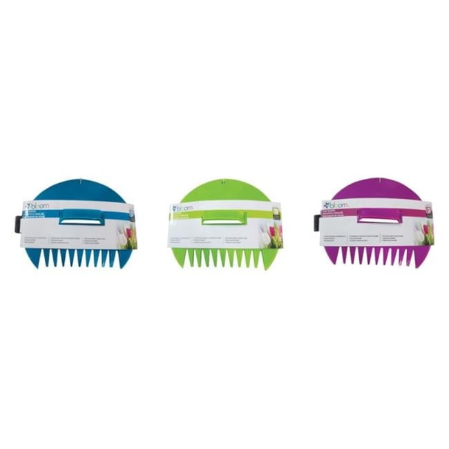 Bloom 12 in. 9 Tine Poly Leaf Scoop Poly Handle