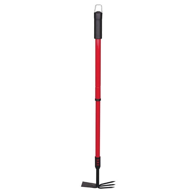 Bond 37 in. 3 Tine Steel Hoe Rake Steel Handle