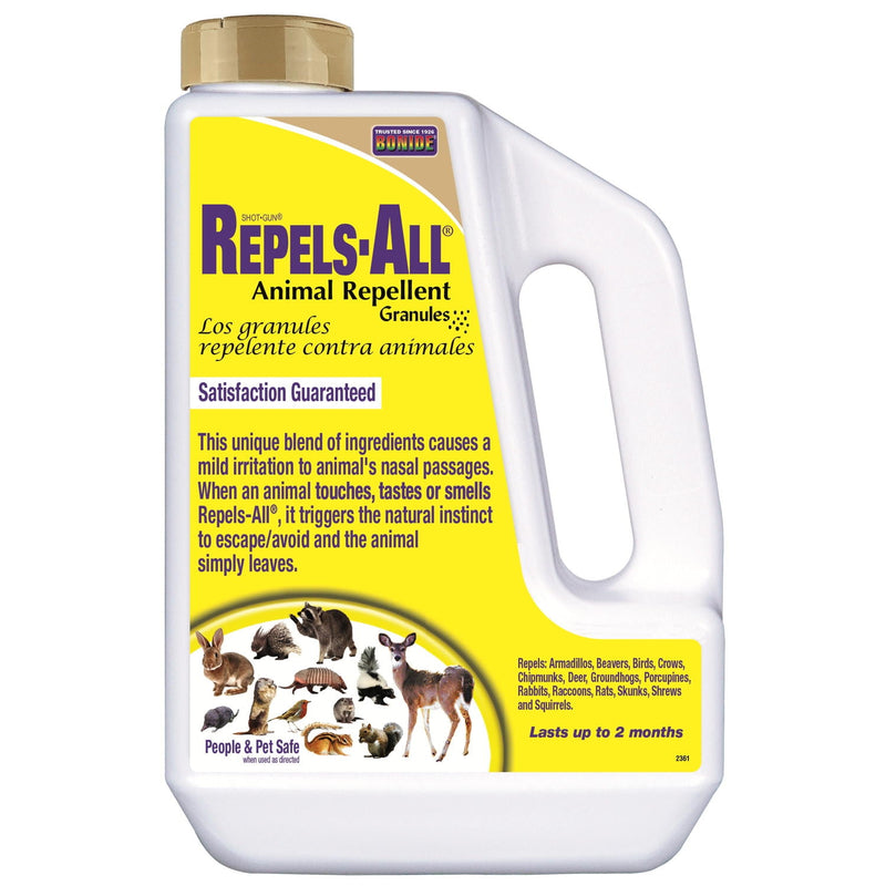 Bonide Repels-All Animal Repellent Granules For Most Animal Types 3 lb