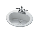 Bootz Laurel Enameled Steel Bathroom Sink 19 in. W X 6.5 in. D White