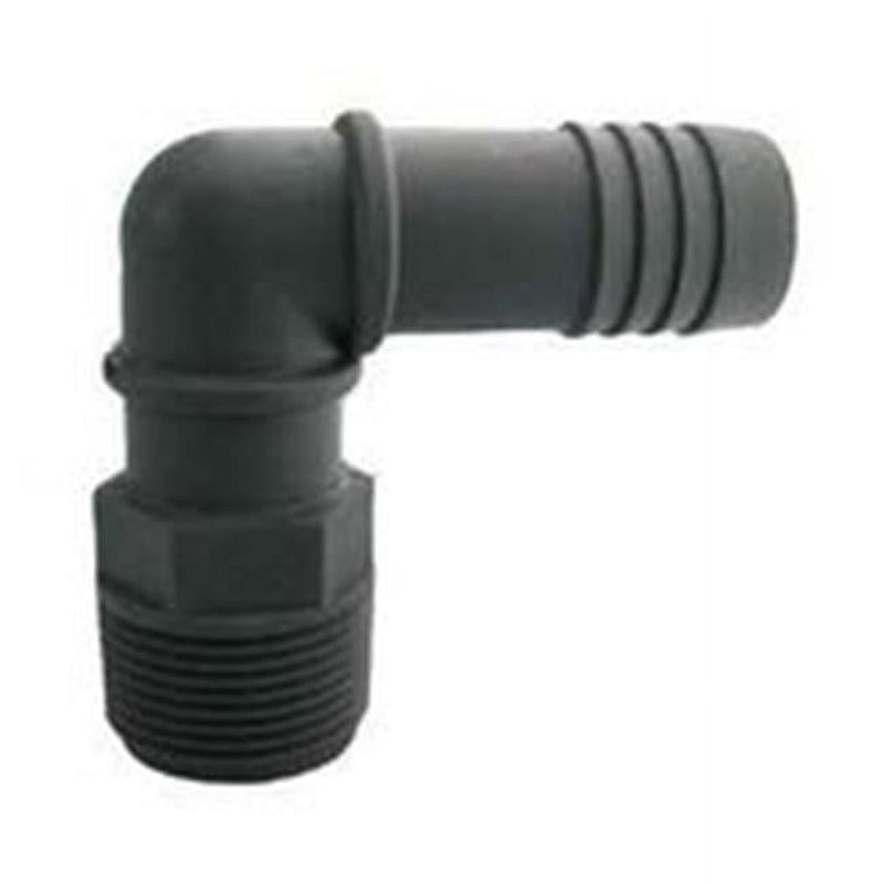 Boshart Industries 1/2 in. Insert in. X 1/2 in. D MPT Polypropylene 90 Degree Elbow 1 pk