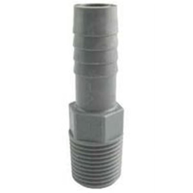 Boshart Industries 1/2 in. MPT in. X 1/2 in. D Insert Polypropylene Male Adapter 1 pk