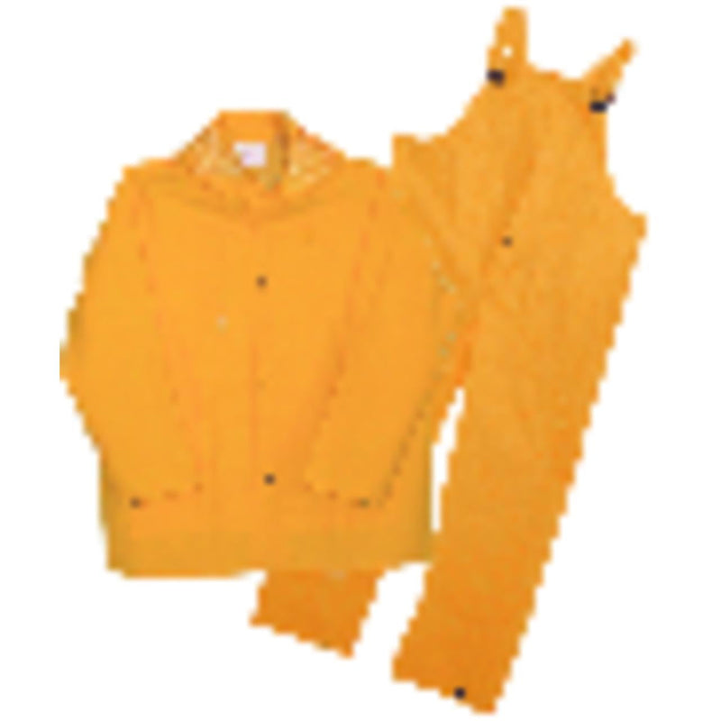 Boss Yellow PVC-Coated Polyester Rain Suit XL - Total Qty: 1