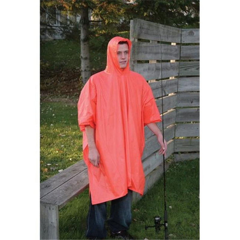 Boulder Creek Orange Vinyl Rain Poncho