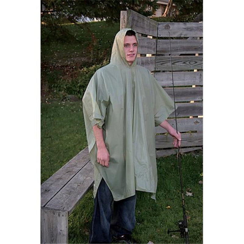 Boulder Creek Green Vinyl Rain Poncho