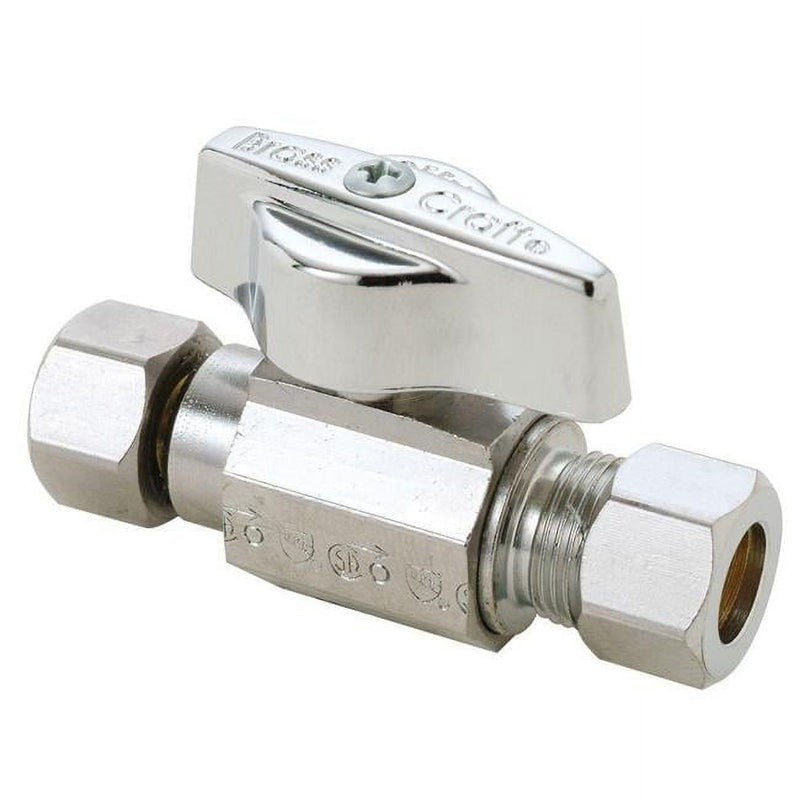 BrassCraft 3/8 in. Brass Compression Ball Valve