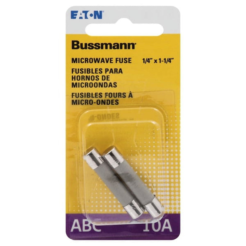 Bussmann 10 amps Fast Acting Microwave Fuse 2 pk