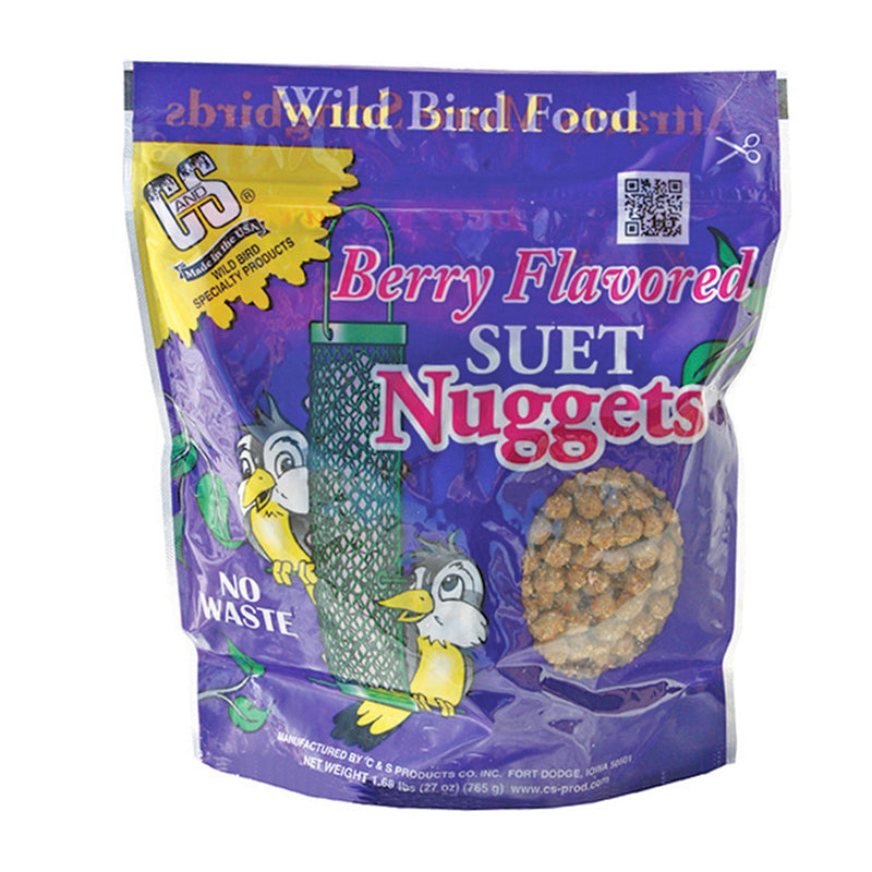 C&S Wild Bird Berry Suet Nuggets 27 oz