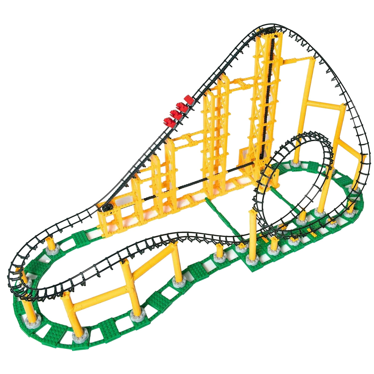 Coaster Dynamix CDX Blocks Sidewinder Roller Coaster Metal/Plastic Multicolored 825 pc