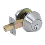 Tell Satin Nickel Steel Double Cylinder Deadbolt