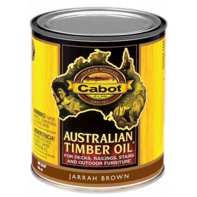 Cabot Australian Timber Oil Transparent Jarrah Brown Oil-Based Australian Timber Oil 1 qt