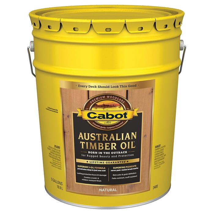 Cabot Australian Timber Oil Transparent Natural Oil-Based Australian Timber Oil 5 gal