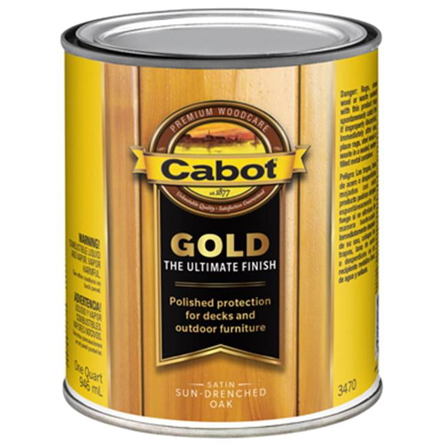 Cabot Gold Satin Sun-Drenched Oak Deck Varnish 1 qt