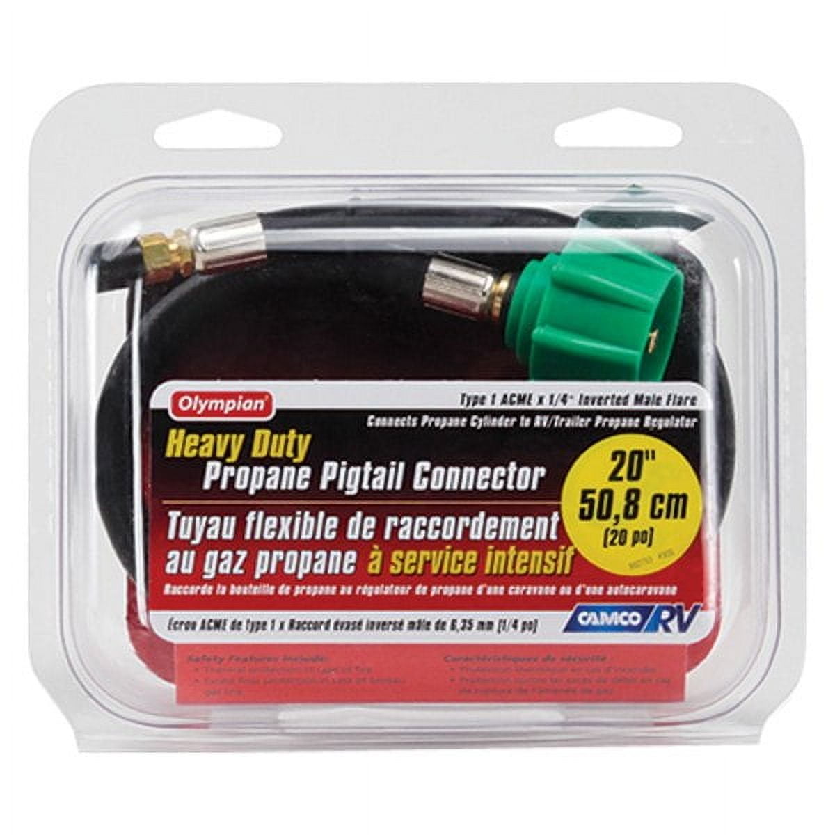 Camco 20 in. L Pigtail Propane Hose Connector 1 pk