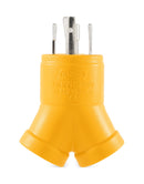 Camco 30 amps RV Generator Outlet Adapter 30-15A 1 pk