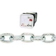 Campbell 3/8 in. Oval Link Carbon Steel Grade 43 High Test Chain 0.38 in. D X 40 ft. L