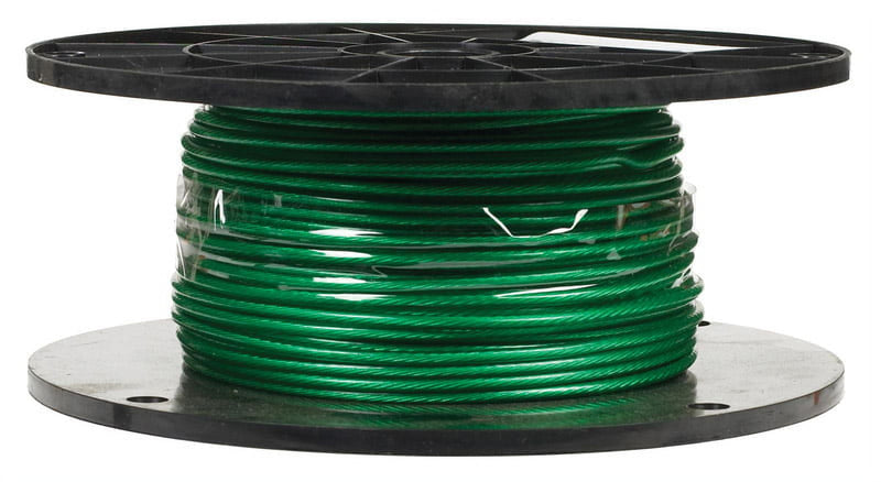 Campbell Green Vinyl Galvanized Steel 1/16 in. D X 250 ft. L Cable