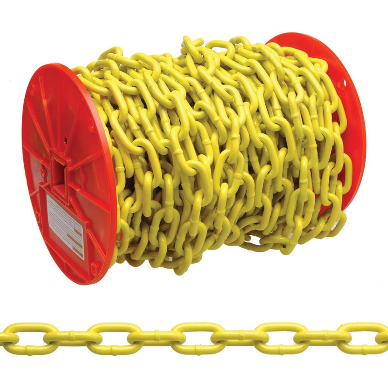 Campbell System 3 3/16 in. Carbon Steel Proof Coil Chain 0.21 in. D X 100 ft. L