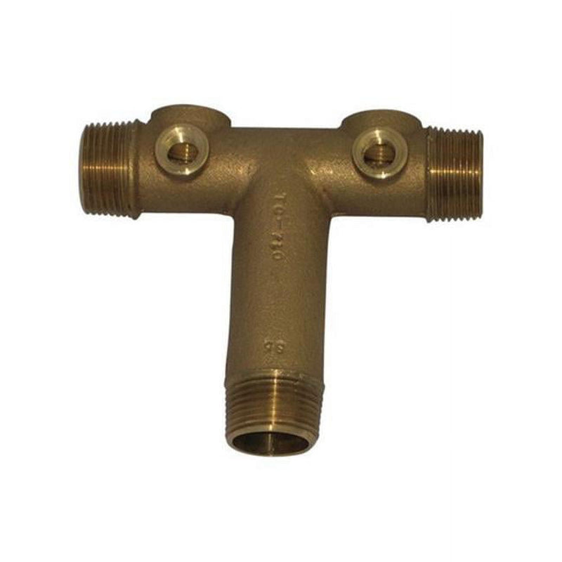 Campbell Red Brass Brown 1 x 3/4 in. Universal Tank Cross