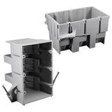 Cantex EZ Box New Work 53 cu in Rectangle PVC 3 gang Outlet Box Gray