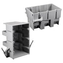 Cantex EZ Box New Work 53 cu in Rectangle PVC 3 gang Outlet Box Gray