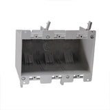 Cantex EZ Box Old Work 55 cu in Rectangle PVC 3 gang Outlet Box Gray