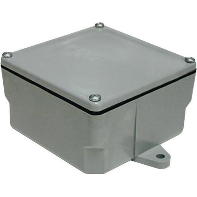 Cantex Square PVC 1 gang Junction Box Gray