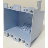 Cantex EZ Box Old Work 25 cu in Rectangle PVC 2 gang Outlet Box Gray