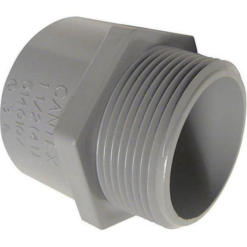 Cantex 1-1/2 in. D PVC Male Adapter For PVC 1 each