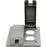Cantex Rectangle PVC 2 gang Duplex Outlet Cover