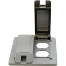 Cantex Rectangle PVC 2 gang Duplex Outlet Cover