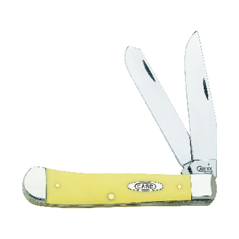 Case Trapper Yellow Chrome Vanadium 4.13 in. Pocket Knife