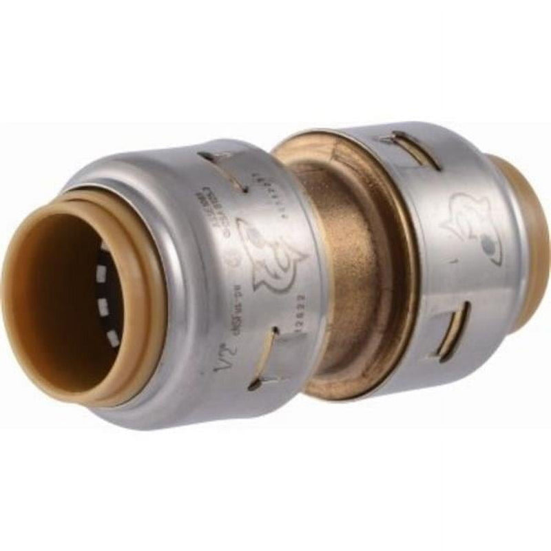 SharkBite Push to Connect 1/2 in. Push X 1/2 in. D Push Brass Coupling