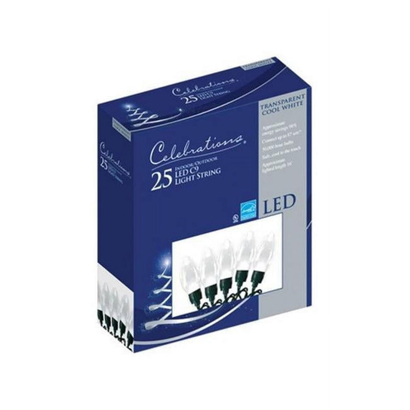 Celebrations LED C9 Warm White 25 ct String Christmas Lights 16 ft.