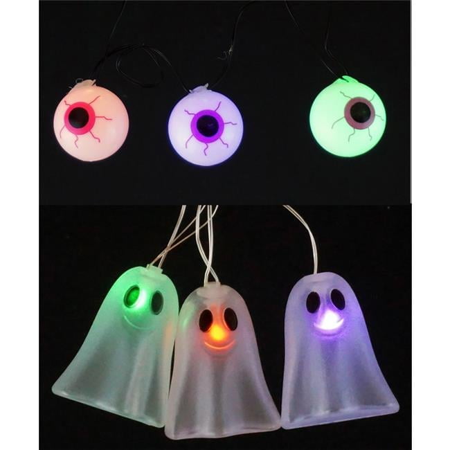 Celebrations Warm White LED Prelit Ghost & Eyeball Lights