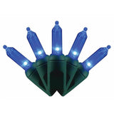 Celebrations Platinum LED T5 Blue 50 ct String Christmas Lights 25 ft.
