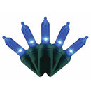 Celebrations Platinum LED T5 Blue 50 ct String Christmas Lights 25 ft.