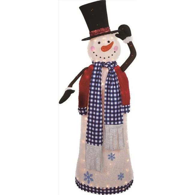 Celebrations Incandescent Warm White Snowman 5 ft. Yard Decor