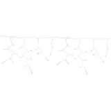 Celebrations Platinum LED T5 Warm White 100 ct Icicle Christmas Lights 9.5 ft.