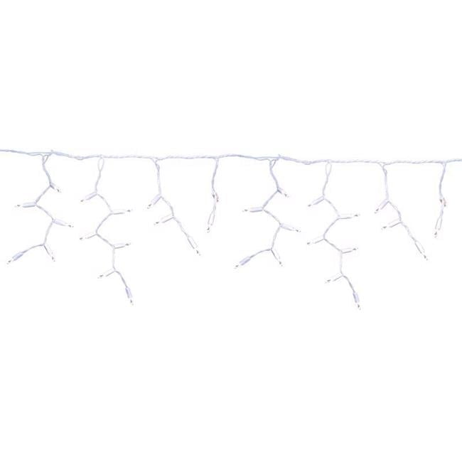 Celebrations Platinum LED T5 Pure White 100 ct Icicle Christmas Lights 9.5 ft.