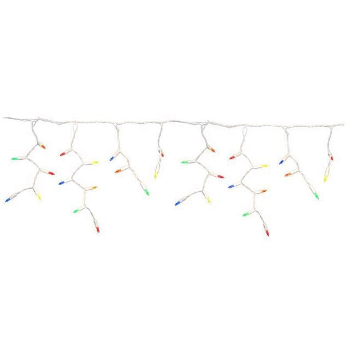 Celebrations Platinum LED T5 Multicolored 100 ct Icicle Christmas Lights 9.5 ft.