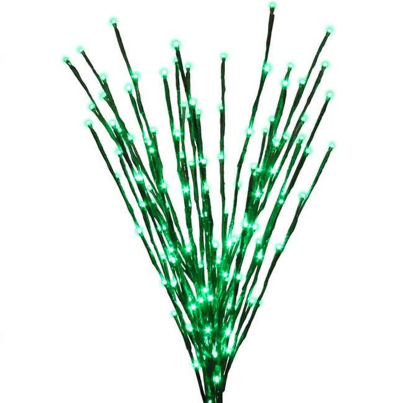 Celebrations Platinum LED Green Light Burst 32 in. Yard Decor